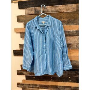 Talbots linen blend top sz 3X